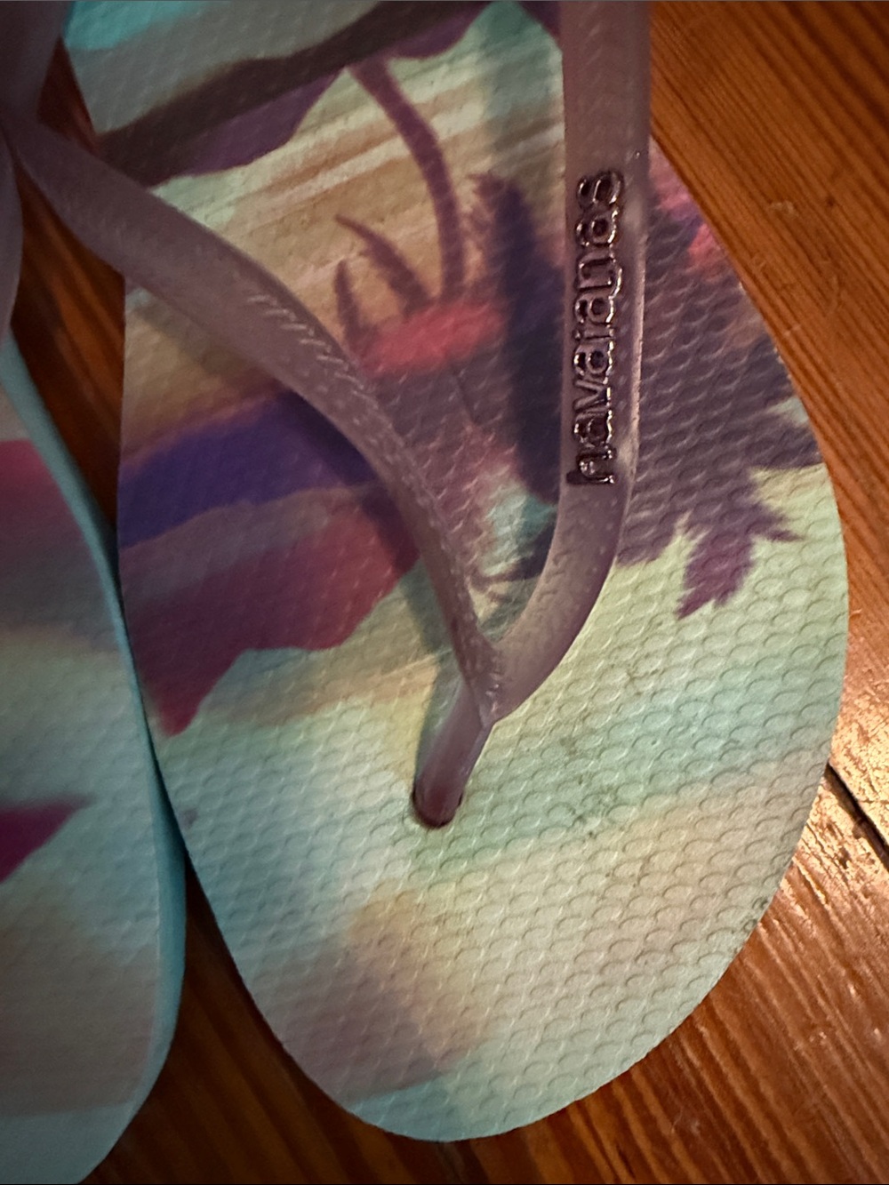 Havaianas beach Tropical Floral Flip Flops w 11 12 43/44 - Picture 2 of 6